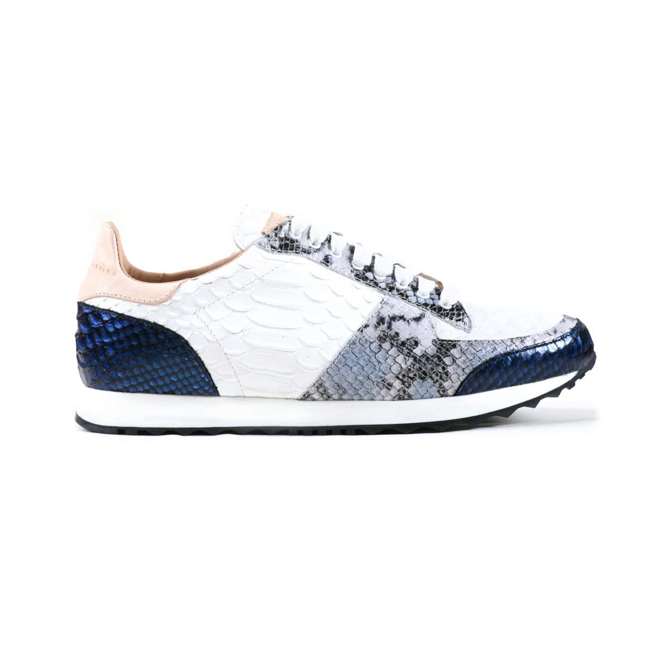 Tri Runner White and Navy Baby Python